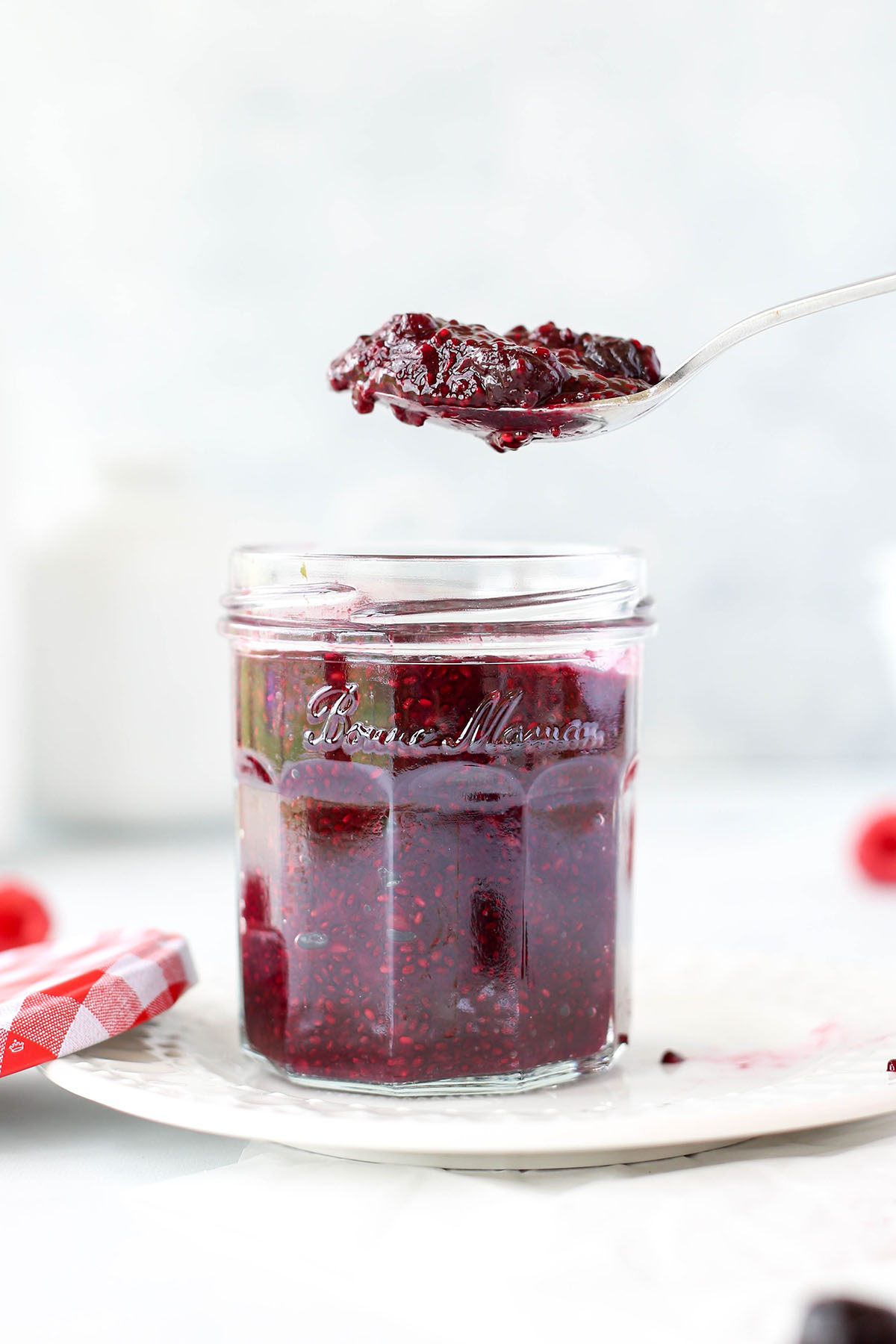 a spoonful of berry jam
