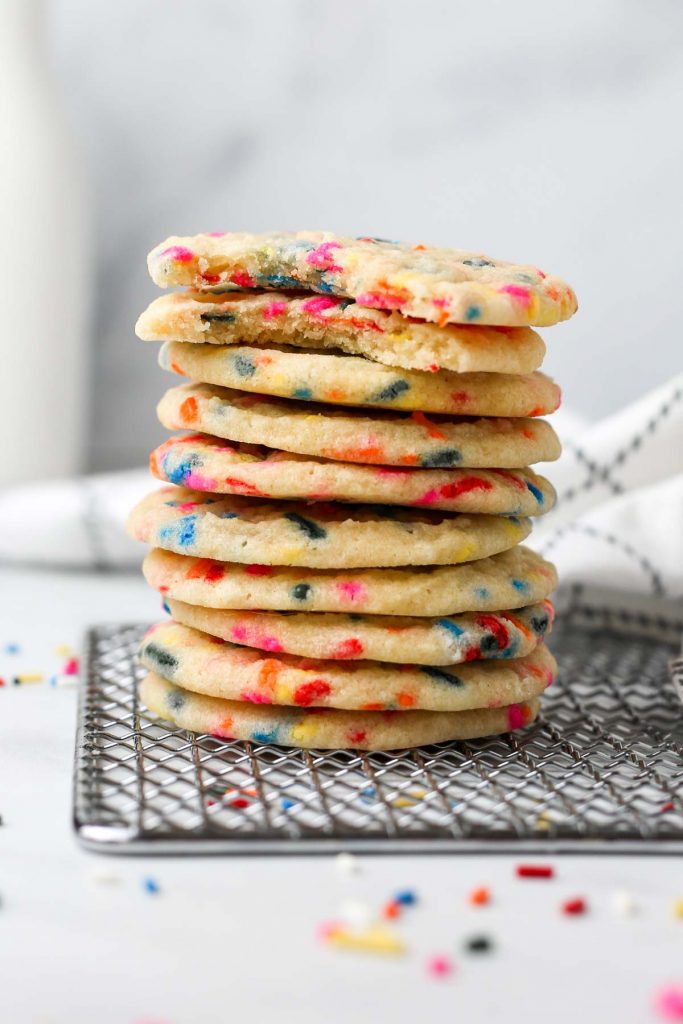 Vegan Funfetti Sugar Cookies (No Chill) Savor The Spoonful