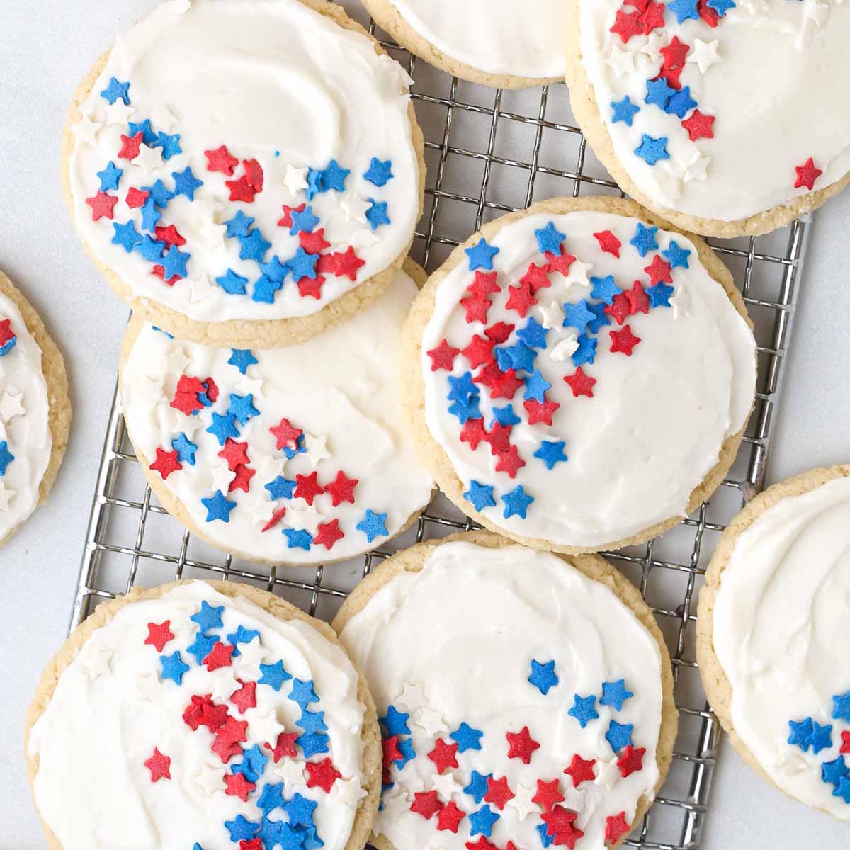 4th of July Sugar Cookies | Savor The Spoonful